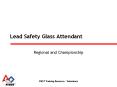 Lead Safety Glass Attendant PowerPoint PPT Presentation