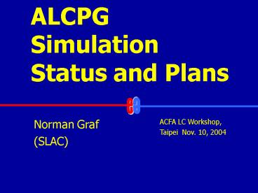 LCD Analysis with JAS and ROOT