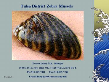 Tulsa District Zebra Mussels