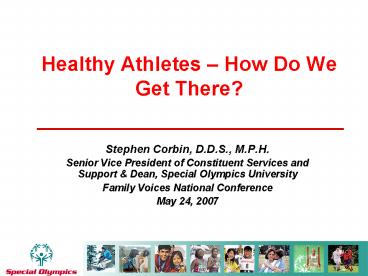 Healthy Athletes How Do We Get There