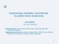 Implementing Australian commitments to protect marine biodiversity PowerPoint PPT Presentation