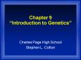 Chapter 9 Introduction to Genetics PowerPoint PPT Presentation