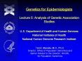 Genetics for Epidemiologists Lecture 5: Analysis of Genetic Association Studies PowerPoint PPT Presentation