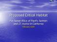 Proposed Critical Habitat PowerPoint PPT Presentation