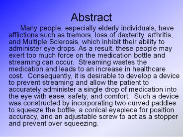 PPT – Abstract PowerPoint presentation | free to download - id: 2b679-M2EzO