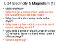 L 24 Electricity PowerPoint PPT Presentation