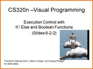 CS320n Visual Programming