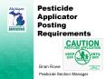 Pesticide Applicator Posting Requirements PowerPoint PPT Presentation