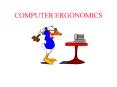 COMPUTER ERGONOMICS PowerPoint PPT Presentation