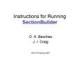 Instructions for Running SectionBuilder PowerPoint PPT Presentation