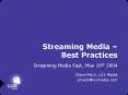 Streaming Media Best Practices PowerPoint PPT Presentation