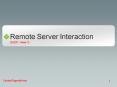 Remote Server Interaction PowerPoint PPT Presentation