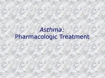 Asthma: