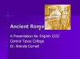 Ancient Rome PowerPoint PPT Presentation