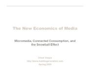 The New Economics of Media