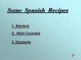 Some Spanish Recipes PowerPoint PPT Presentation