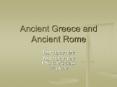 Ancient Greece and Ancient Rome PowerPoint PPT Presentation