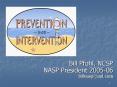 Bill Pfohl, NCSP NASP President 200506 billnaspaol.com PowerPoint PPT Presentation