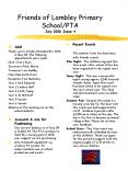 Friends of Lambley Primary School/PTA July 2008 Issue 4 PowerPoint PPT Presentation