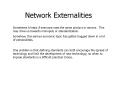 Network Externalities PowerPoint PPT Presentation