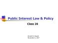 Public Interest Law PowerPoint PPT Presentation