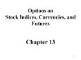 Options on Stock Indices, Currencies, and Futures Chapter 13 PowerPoint PPT Presentation