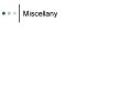 Miscellany PowerPoint PPT Presentation