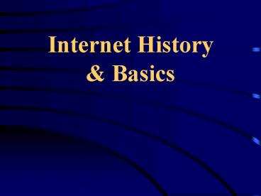 Internet History