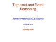 Temporal and Event Reasoning PowerPoint PPT Presentation
