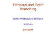 Temporal and Event Reasoning