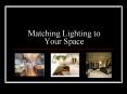 Matching Lighting to Your Space PowerPoint PPT Presentation