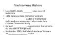 Vietnamese History PowerPoint PPT Presentation