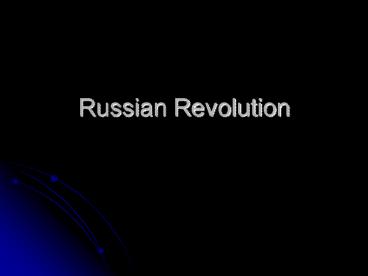 Russian Revolution