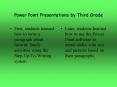 Power Point Presentations by Third Grade PowerPoint PPT Presentation