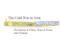 The Cold War in Asia PowerPoint PPT Presentation