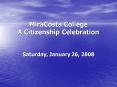 MiraCosta College A Citizenship Celebration Saturday, January 26, 2008 PowerPoint PPT Presentation