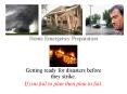 Home Emergency Preparation PowerPoint PPT Presentation