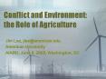 Conflict and Environment: the Role of Agriculture PowerPoint PPT Presentation