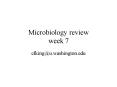 Microbiology review week 7 PowerPoint PPT Presentation