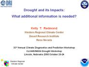 Drought and its Impacts: