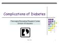 Complications of Diabetes PowerPoint PPT Presentation