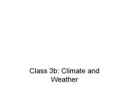 Class 3b: Climate and Weather