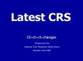 Latest CRS PowerPoint PPT Presentation