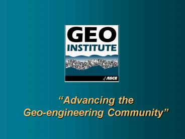 Advancing the Geoengineering Community