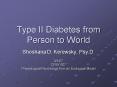 Type II Diabetes from Person to World PowerPoint PPT Presentation