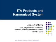 ITA Products and Harmonized System