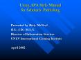 Using APA Style Manual for Scholarly Publishing PowerPoint PPT Presentation