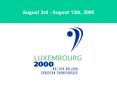 LUXEMBOURG 2000 PowerPoint PPT Presentation