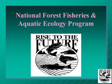 National Forest Fisheries