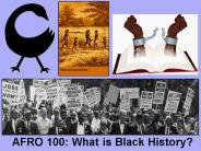 AFRO 100: What is Black History